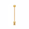 Hello Honey® 6.5" Gold Finish Stainless Steel Honey Dipper